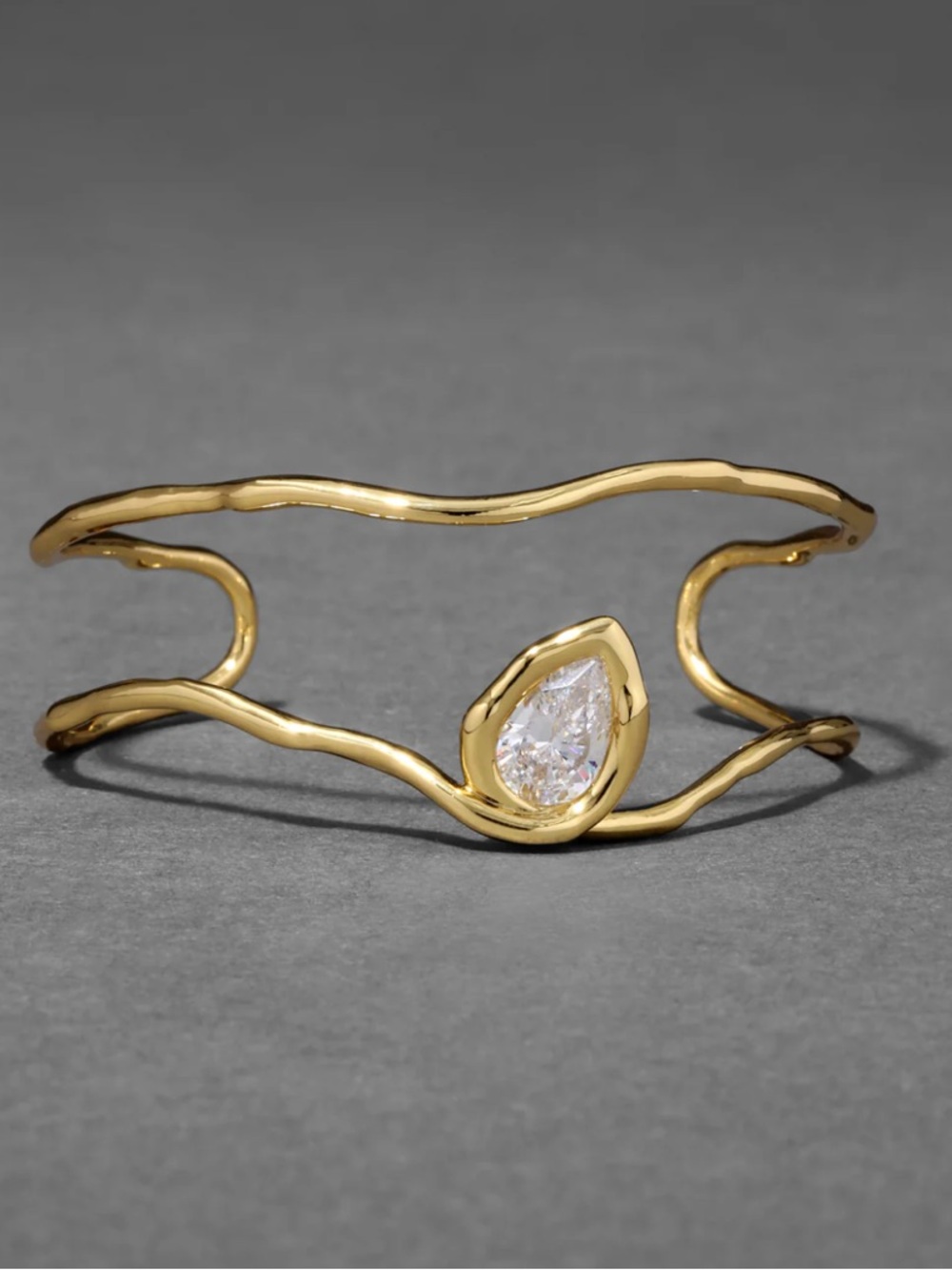 Alexis Bittar Asterales Gold Floating Cuff Bracelet - Picture 5 of 5